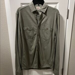 EC Faherty Green Button-Up Shirt Men’s Size S